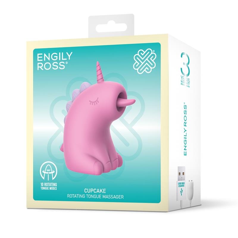 ENGILY ROSS Cupcake Διεγέρτης με Περιστρεφόμενη Γλώσσα 360º