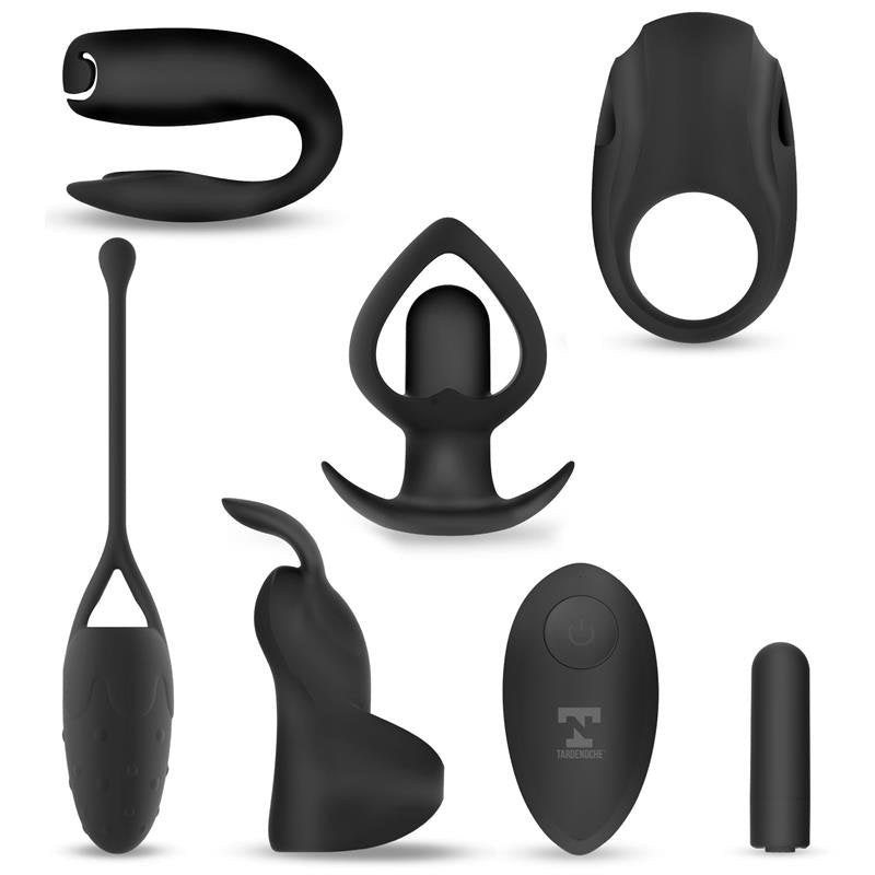 TARDENOCHE Six-in-One Kit – Δονητικό Bullet & 6 Αξεσουάρ Σιλικόνης