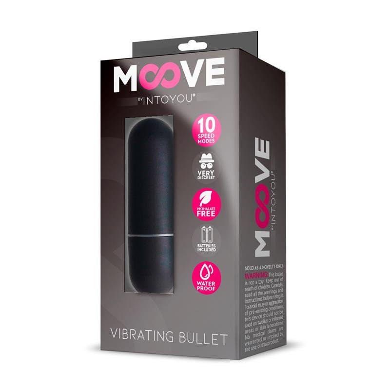 MOOVE Δονητικό Bullet 10 Ταχυτήτων Μαύρο