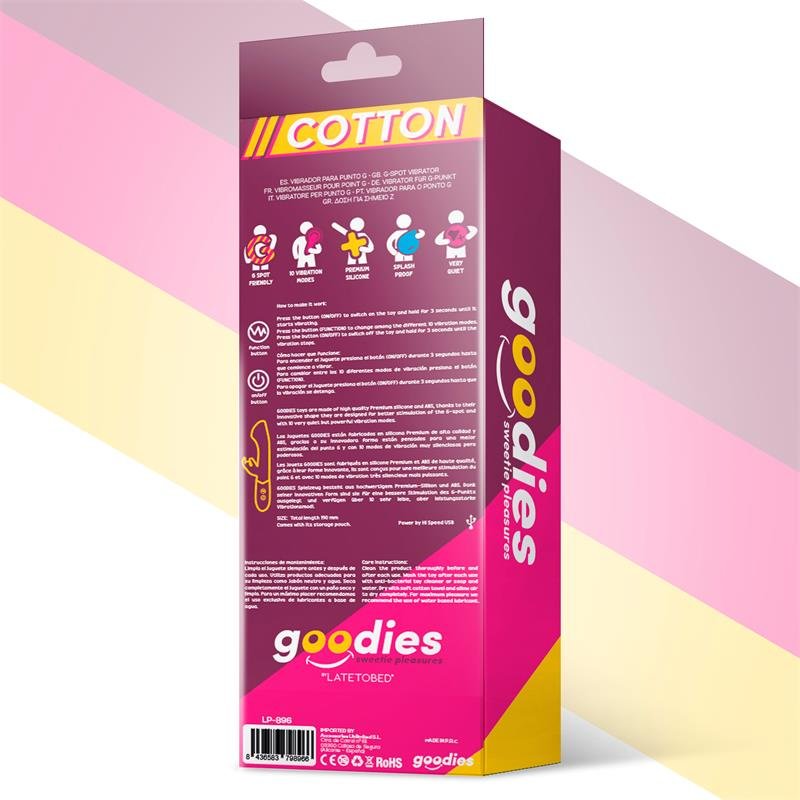 GOODIES Cotton Δονητής G-Spot & Rabbit USB Σιλικόνης Φούξια