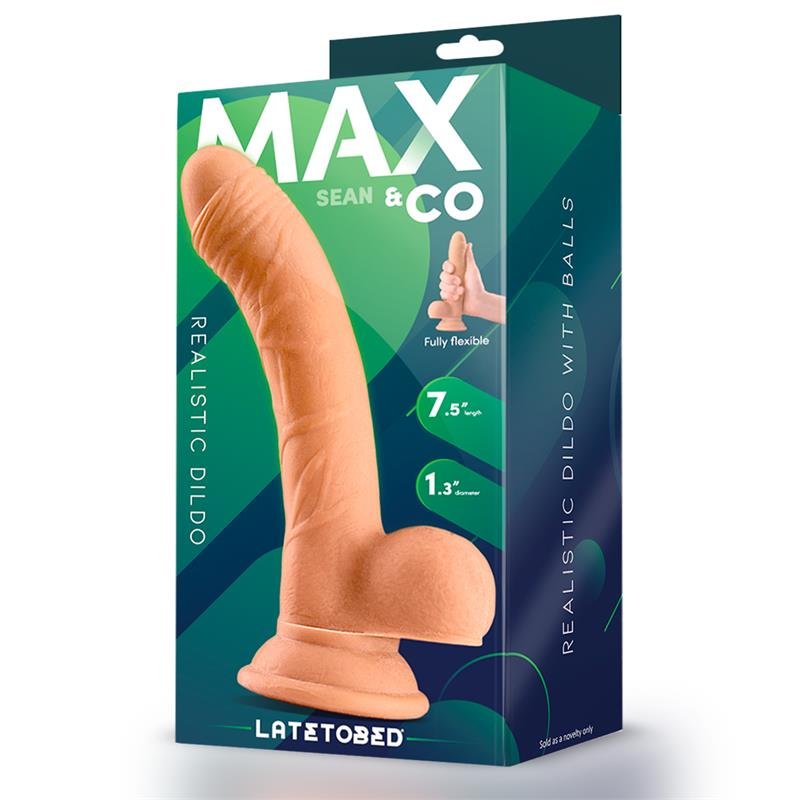MAX &amp; CO Sean Ρεαλιστικό Dildo με Όρχεις Flesh 7,5"