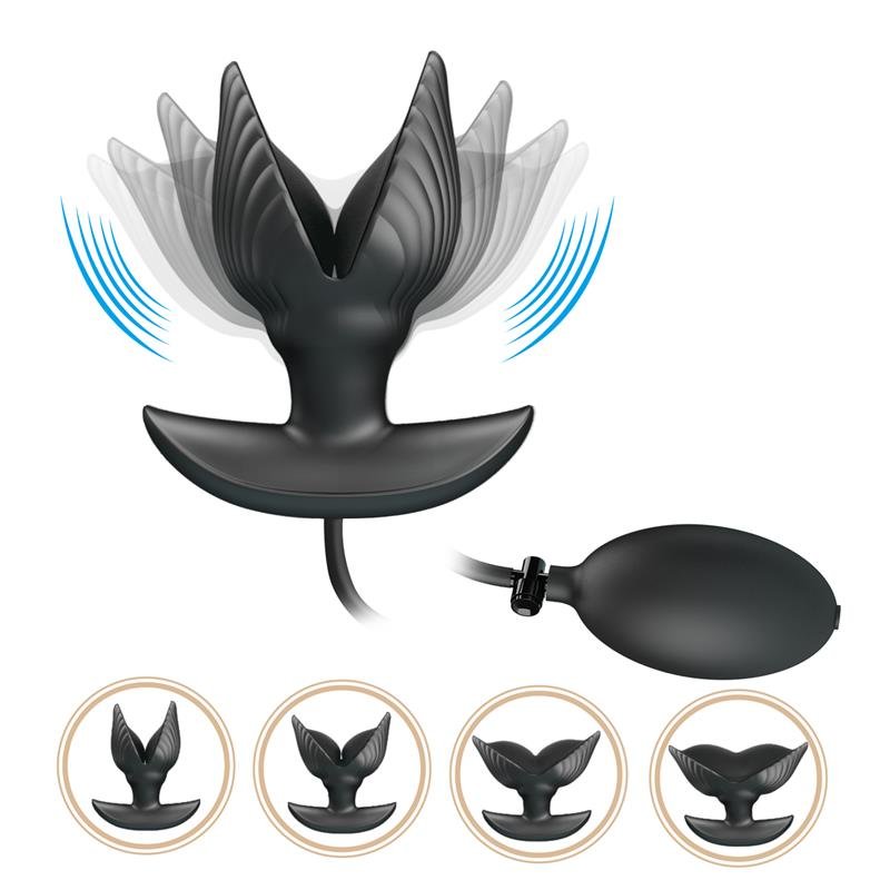 PRETTYLOVE Manson Πρωκτικό Φουσκωτό Plug με Δόνηση